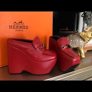 6 inch red high heel ( wedge )